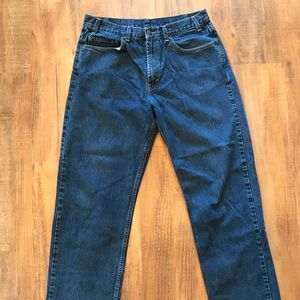 Kirkland brand heavy duty jeans, 34x32